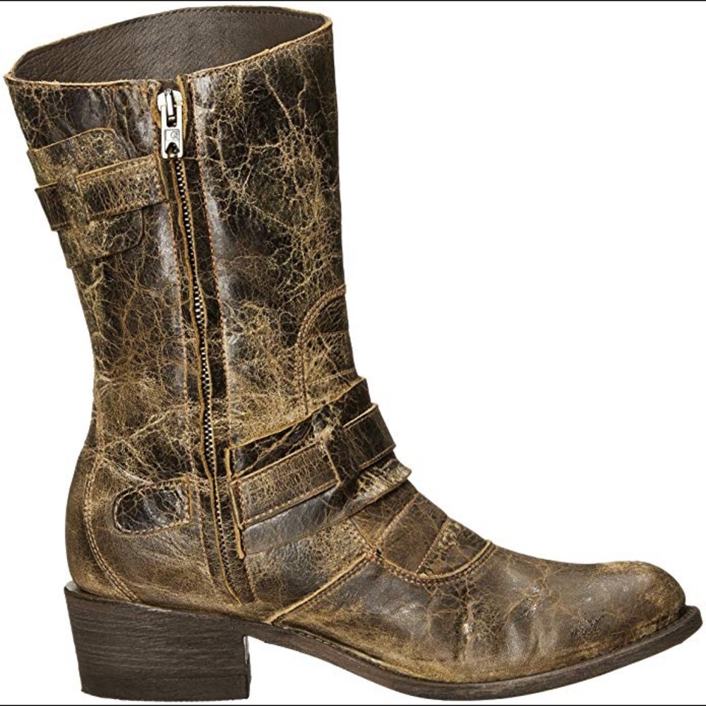 Fabulous Distressed Leather Boots👢Never worn! - Picture 6 of 8